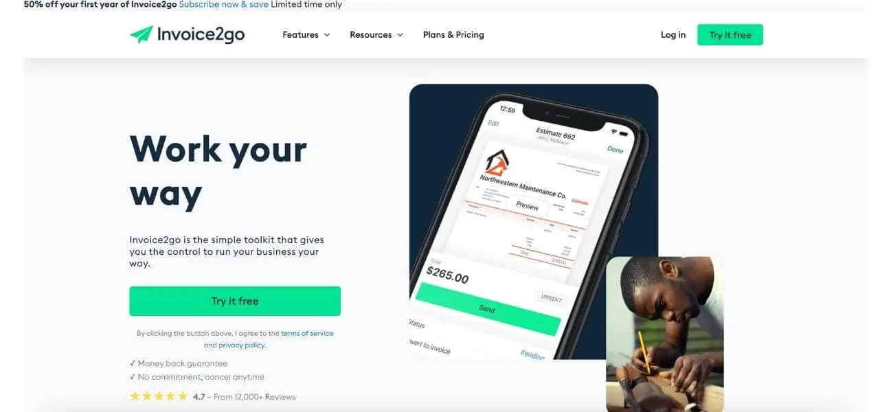 Invoice2go invoicing software