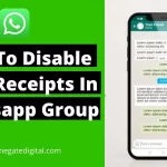 How To Disable Read Receipts In Whatsapp Group
