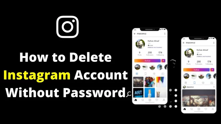 Delete Instagram Account Without Password