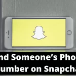 find someone's phone number on Snapchat