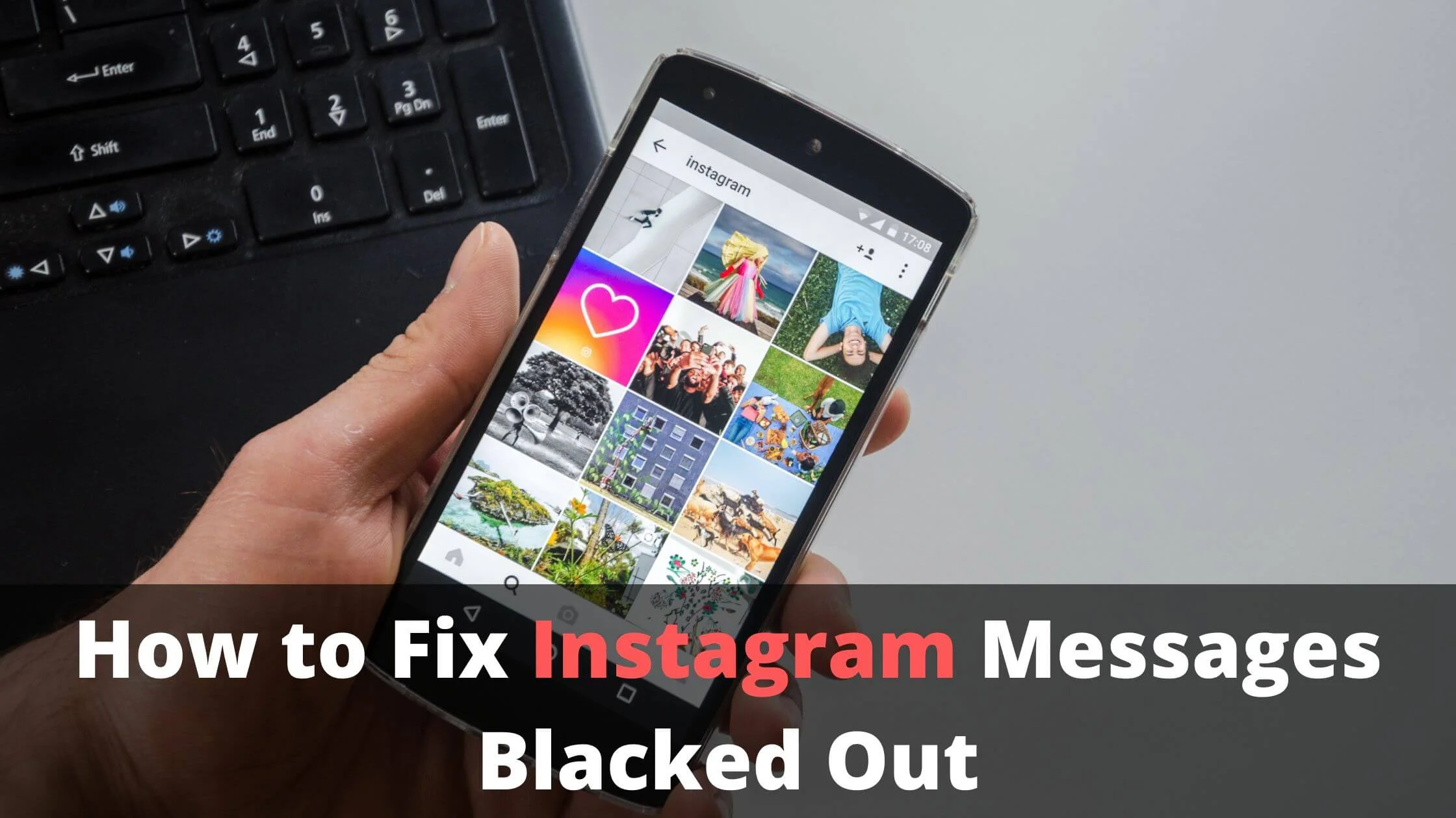 Instagram Messages Blacked Out